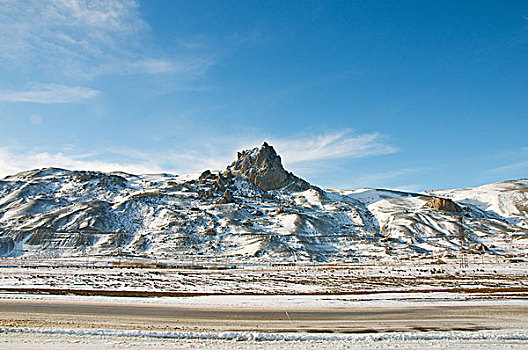 高山,雪