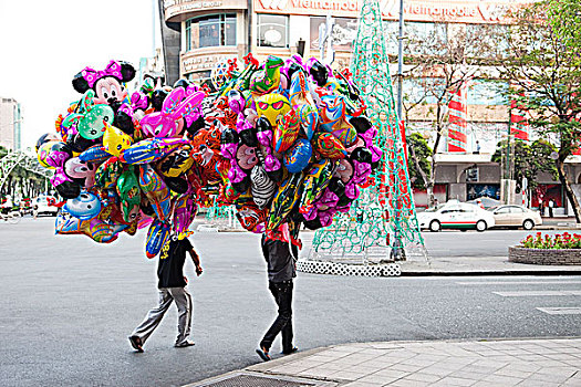 越南,胡志明市,气球,出售