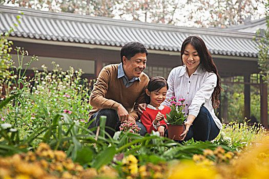 幸福之家,花园