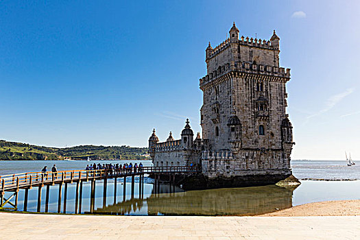 塔霍河,重要,样板,曼奴埃尔式建筑,世界遗产,里斯本,葡萄牙