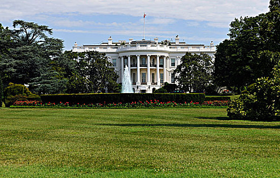 南方,柱廊,蓝色,房间,白宫,华盛顿特区,美国