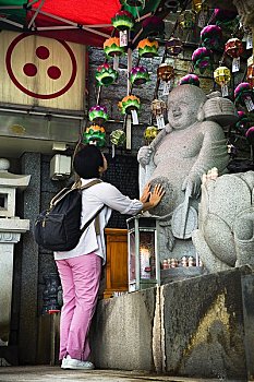 佛教,信徒,庙宇,北汉山,首尔,韩国