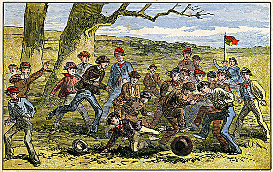 比赛,足球,19世纪