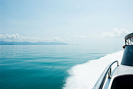 快艇,海上,苏梅岛,泰国