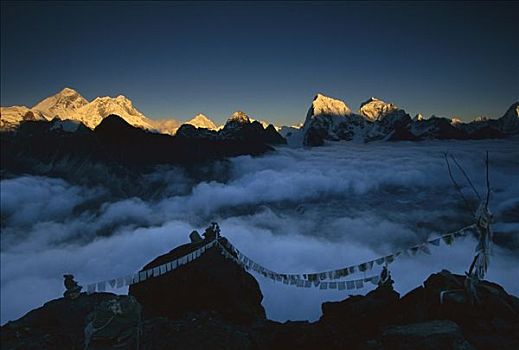 全景,珠穆朗玛峰,高山辉,昆布,尼泊尔