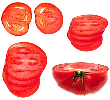 切片,红色,西红柿