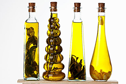 瓶子,橄榄油,多样,芳香