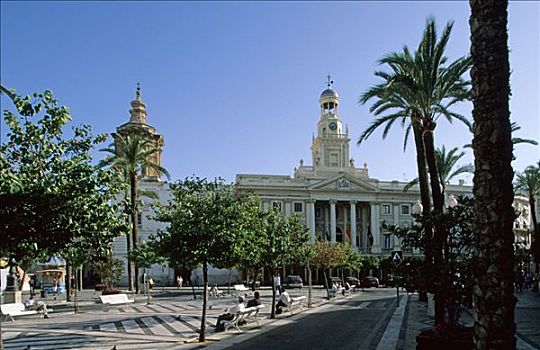 市政厅,广场,圣胡安,安达卢西亚,西班牙