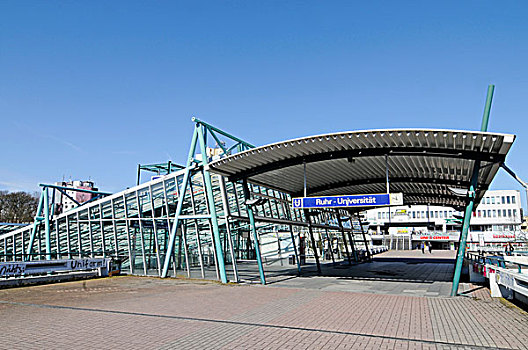 地铁站,大学,波鸿,区域,北莱茵威斯特伐利亚,德国,欧洲