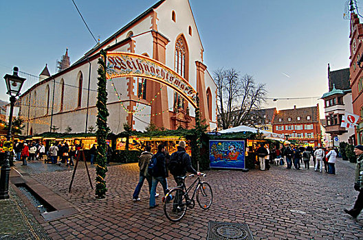 圣诞市场,布赖施高,巴登符腾堡,德国,欧洲