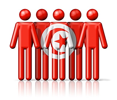 旗帜,突尼斯,线条画