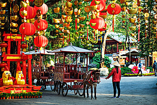 锦绣中华,灯笼,元宝,旅游,景区