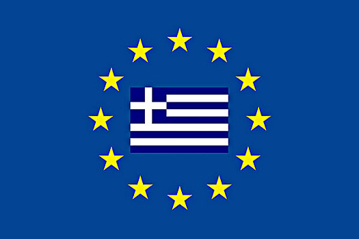 欧盟,标识,旗帜,希腊,星,防护,象征,图像,欧洲