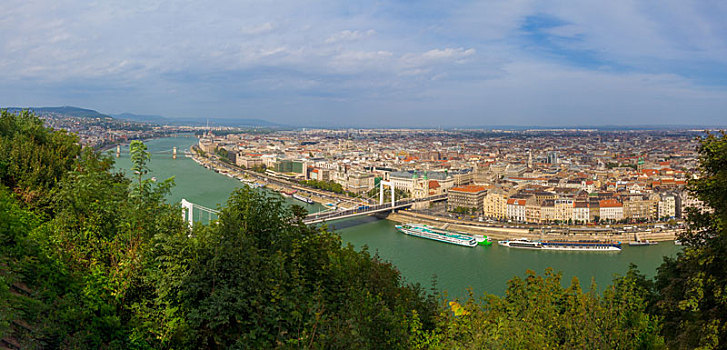 全景,城市,布达佩斯,匈牙利