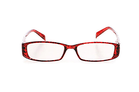 视力,眼镜,隔绝,白色背景