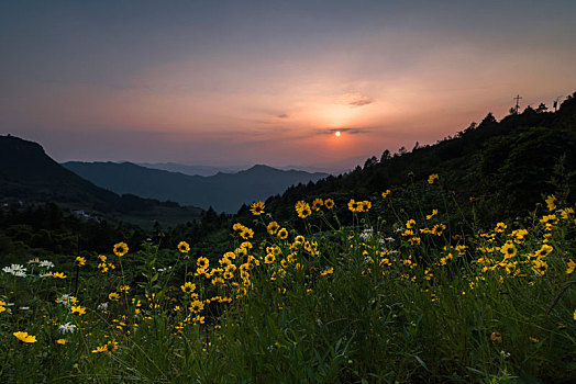 重庆黑山谷夕照