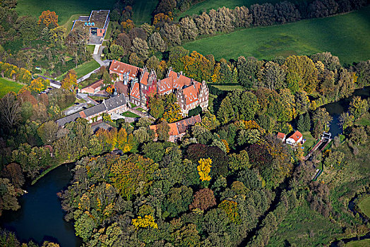 城堡,学校,哈姆,鲁尔区,北莱茵威斯特伐利亚,德国