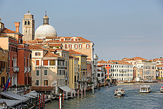 教堂,桥,大运河,地区,威尼斯,威尼托,区域,意大利,欧洲