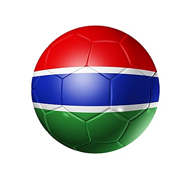 足球,球,冈比亚,旗帜