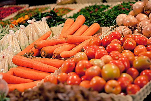 彩色,蔬菜,展示,市场,泰国