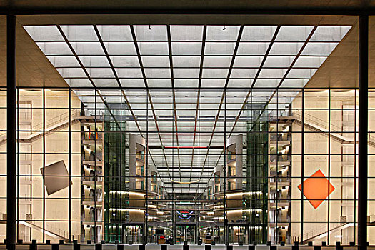 玻璃,建筑,图书馆,德国联邦议院,德国,议会,夜晚,柏林,欧洲