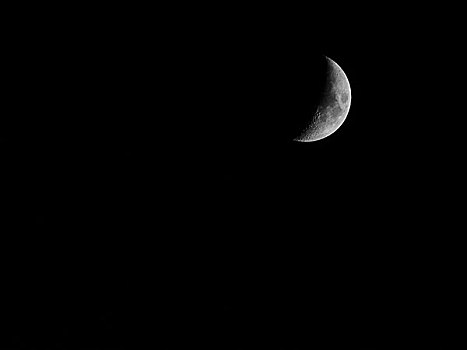 黑白,第一,区域,月亮
