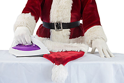 圣诞老人,熨烫,帽子