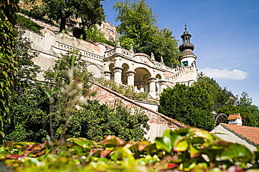 悬挂,花园,布拉格城堡
