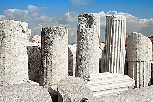 古老,柱子,土耳其