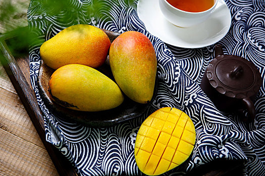 新鲜热带有机水果芒果