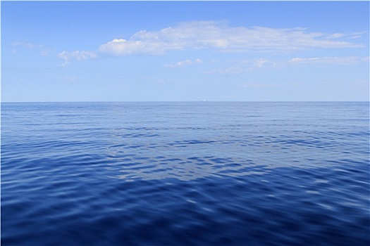 蓝色海洋,地平线,海洋,完美,平静