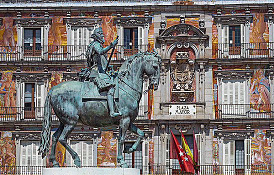 西班牙,马德里,马约尔广场,纪念建筑