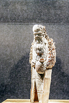 竹根雕老叟,南京市大报恩寺遗址公园展品