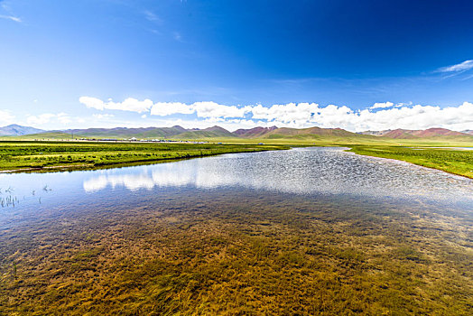 西藏纳木错海拔最高的大型湖泊和湿地