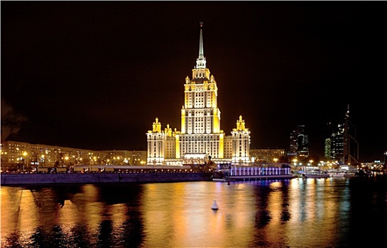 夜景,莫斯科