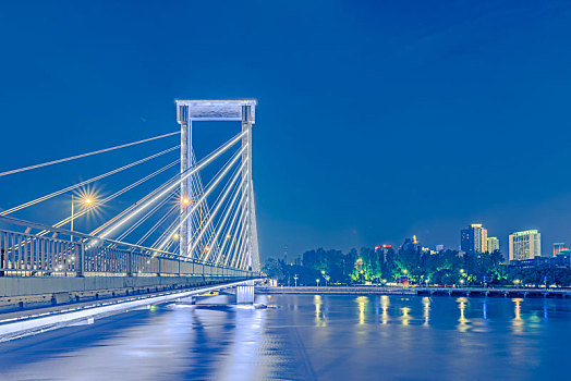 宁波甬江大桥夜景