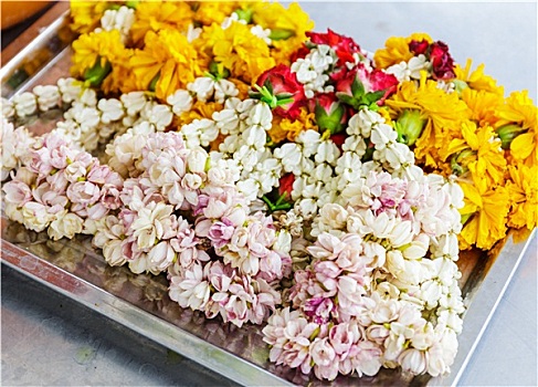 花,祭祀,泰国