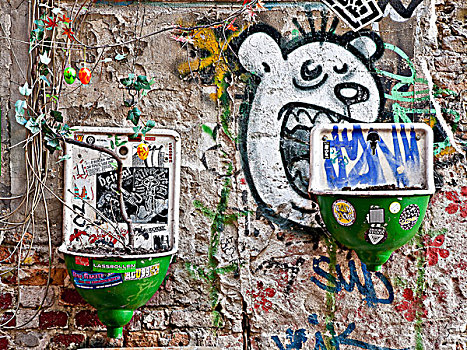 涂鸦,墙壁,柏林,德国,欧洲