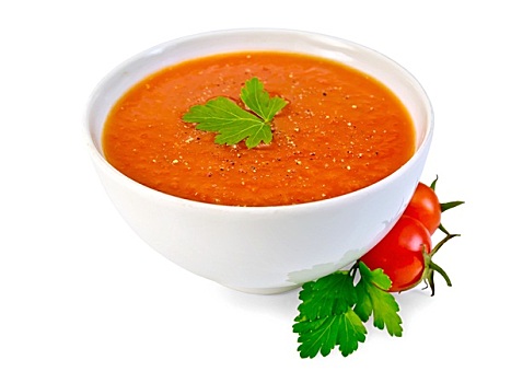 汤,西红柿,白色,碗,西芹
