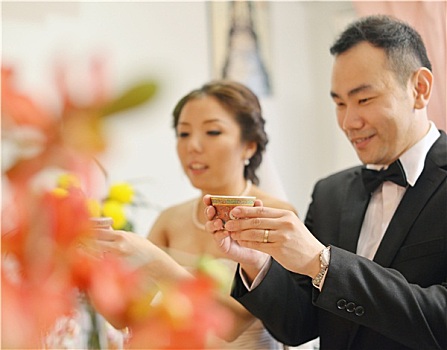 传统,中式婚礼,茶道