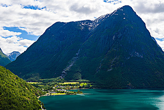 山景,湖