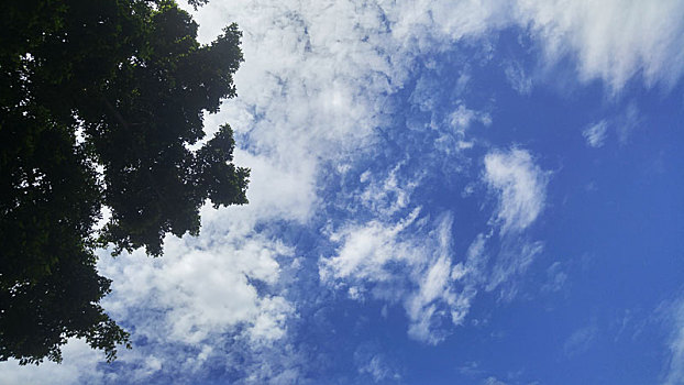 蓝天白云景观
