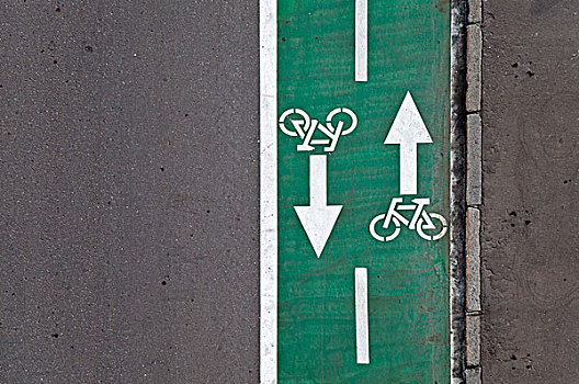 绿色,自行车道,路标,背景,纹理