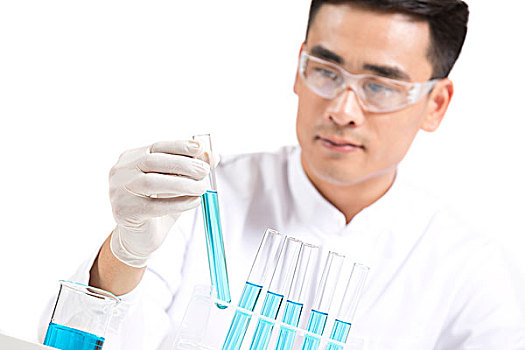 科學家在實驗室做科學實驗