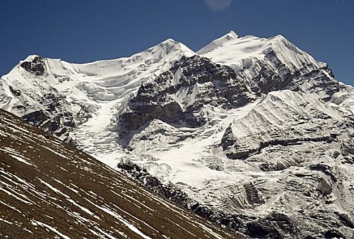 积雪,山峦,尼泊尔
