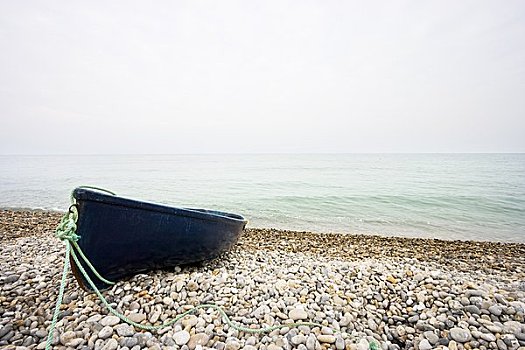 划艇,砾滩,德文郡,英格兰