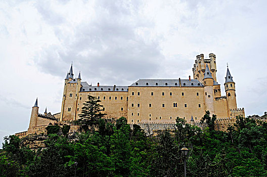 城堡,宫殿,博物馆,塞戈维亚,卡斯提尔,西班牙,欧洲