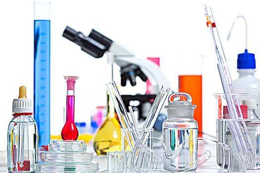 化学品,科学,实验室,试管,长颈瓶