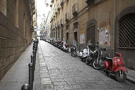 摩托车,通路,那不勒斯,意大利