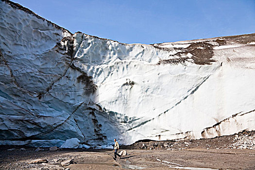冰河,口鼻部,游客,一个,最大,奥地利,迅速,结冰,冰碛,碎片,东方,提洛尔